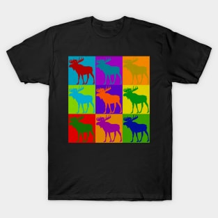 Moose Pop Art Best Selling Retro Animal Vintage Design Gift Idea Lover T-Shirt